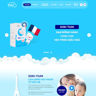 Mẫu website landing page sữa tươi