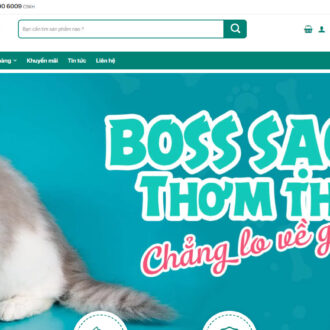 Alternative view of Mẫu website bán dịch vụ thú cưng 1
