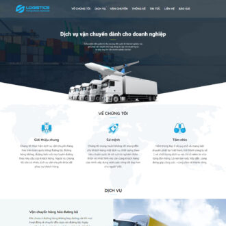 Mẫu website dịch vụ vận chuyển - giao hàng 02