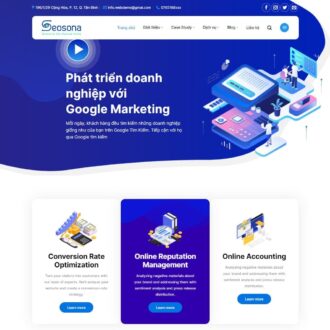Mẫu website dịch vụ agency 01