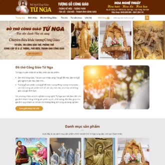 Mẫu website đồ thờ công giáo