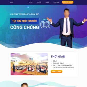 Mẫu website landing page khóa học