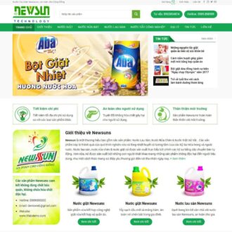 Mẫu website bán nước giặt, bột giặt