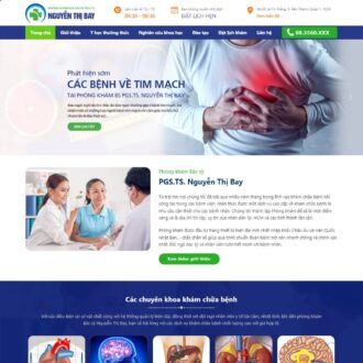 Mẫu website phòng khám 05