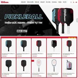 Theme wordpress bán vợt, phụ kiện pickeball