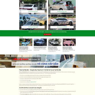 Alternative view of Mẫu website thuê xe 04