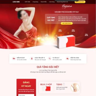 Mẫu website landing page viên đặt phụ khoa